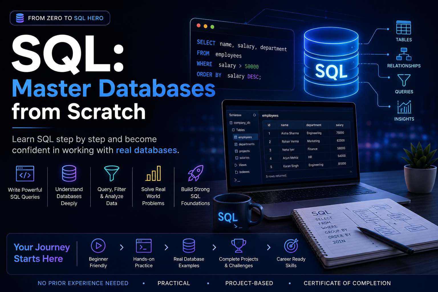 SQL: Master Databases from Scratch